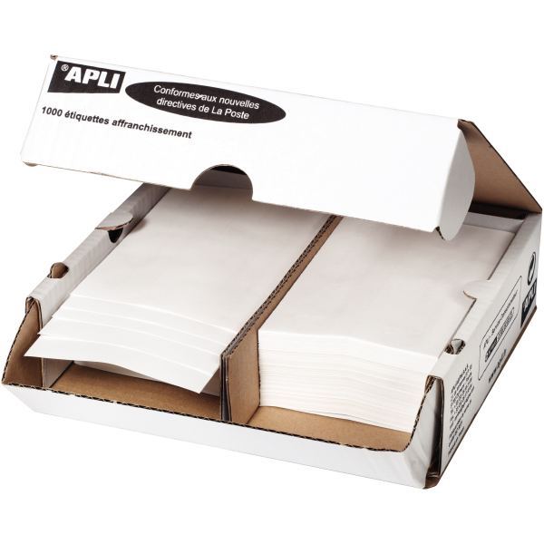 Boîte de 1000 étiquettes d'affranchissement 140x45mm - 2 poses — Non classé