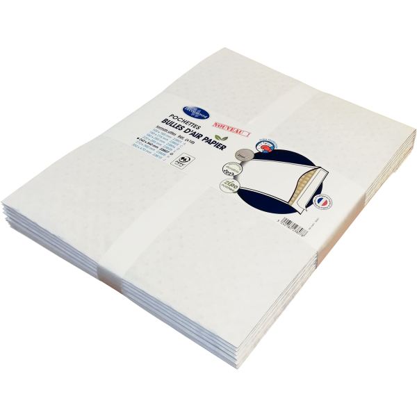 Paquet de 10 pochettes bulle air blanc 240 x 340 mm, N.C — COURRIER ET EXPEDITION