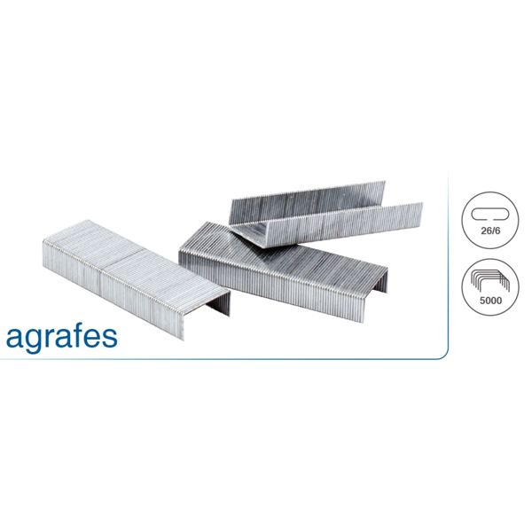 Boite de 5 000 agrafes 26/6, N.C — PETIT MATERIEL BUREAU ET ECOLE