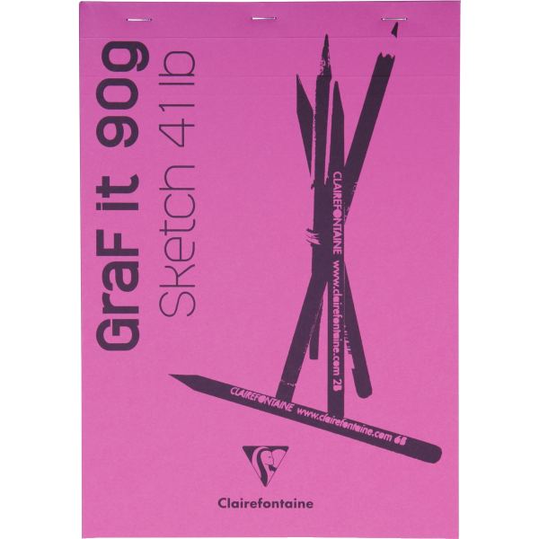 Clairefontaine Bloc à croquis GRAF'IT, A4, assorti — Supports de dessin