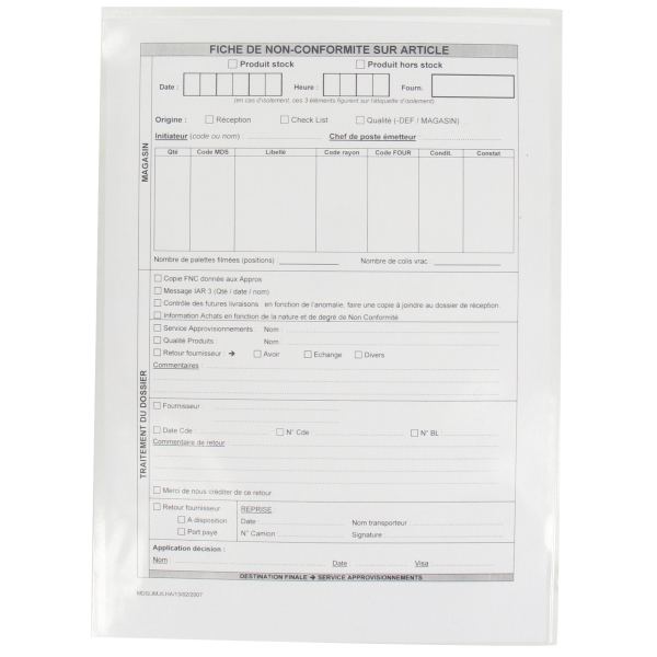 Oxford Etui de protection simple, PVC, 0,15 mm, format: A4 — Chemises & pochettes transparentes