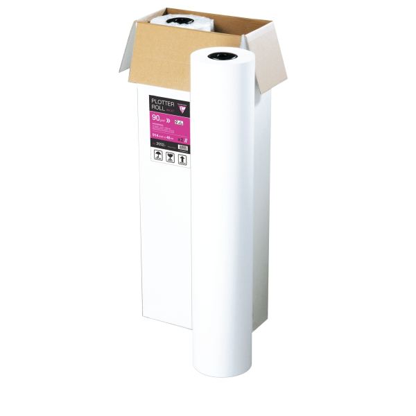 Clairefontaine Papier traceur jet d'encre, 610 mm x 50 m — Papier en rouleau