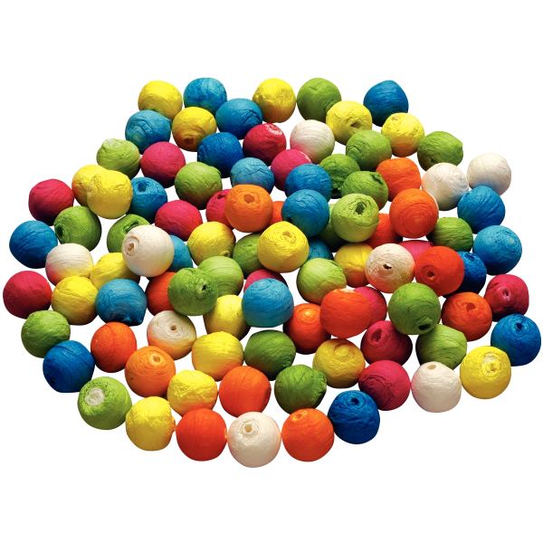Sachet de 100 boules cellulose colorées, diamètre 18 mm, N.C — TRAVAUX MANUELS