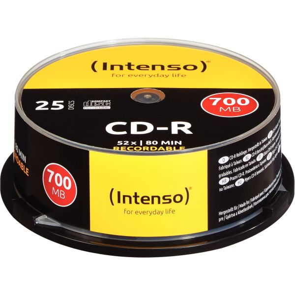 Spindle de 25 CD-R Intenso 700 Mo 52X, N.C — INFORMATIQUE