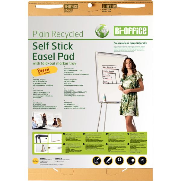 Paquet de 30 feuilles Meeting autocollantes, Bi-Office — EQUIPEMENT CLASSE ET BUREAU