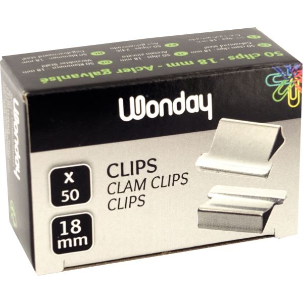 Pince Distributeur De Clips Wonday Corps Plastique Clips 18 mm Relier 2 A 50 Feuilles — PETIT MATERIEL BUREAU ET ECOLE