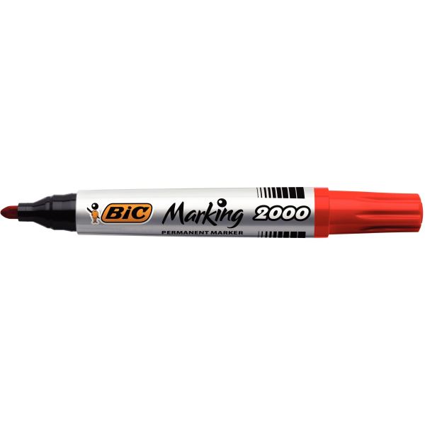 BIC Marqueur permanent Marking 2000 Ecolutions, rouge — Marqueurs permanents & non permanents
