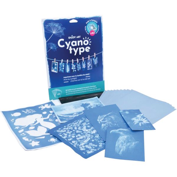 Paquet de 30 feuilles de recharge pour cyanotype format A4, N.C — TRAVAUX MANUELS