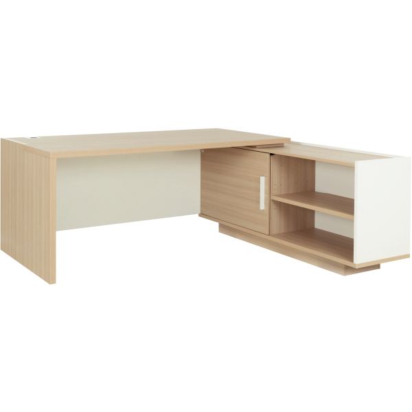 Bureau retour droite Brabant L200/218 xH75 xP90/180 cm avec ran, N.C — MOBILIER