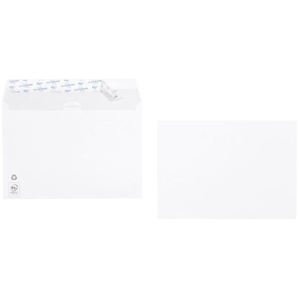 Boite de 500 enveloppes blanches 162x229 mm 90g bande silicon, N.C — COURRIER ET EXPEDITION