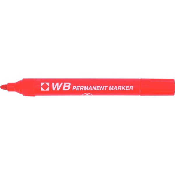 Marqueur permanent WB pointe ogive rouge — ECRIRE ET CORRIGER