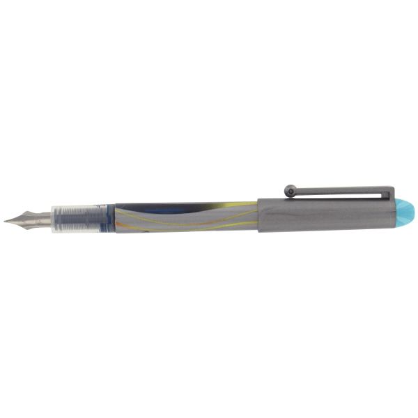 PILOT Stylo plume V-Pen Silver, turquoise — Stylos plume & effaceurs