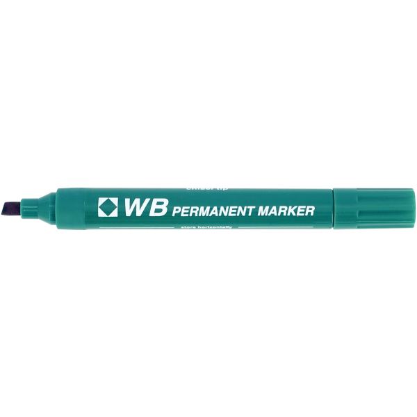 Marqueur permanent WB pointe biseautée vert — ECRIRE ET CORRIGER