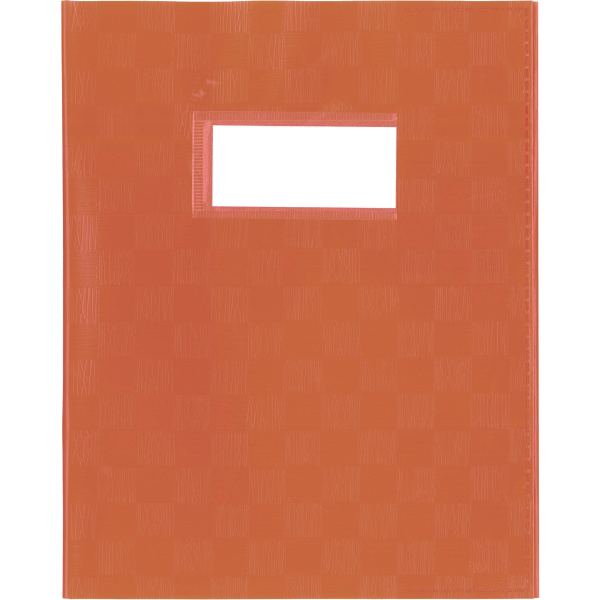 Protège-cahier PP opaque + étiquette, format A4, orange, N.C — PETIT MATERIEL BUREAU ET ECOLE