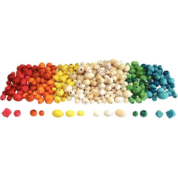 Sac de 300 perles en bois scandinaves, N.C — TRAVAUX MANUELS