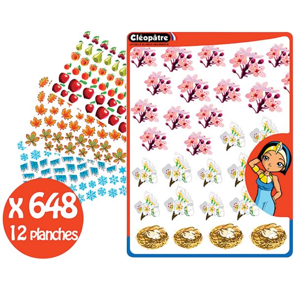 Lot de 20 planches gommettes 4 saisons, N.C — TRAVAUX MANUELS