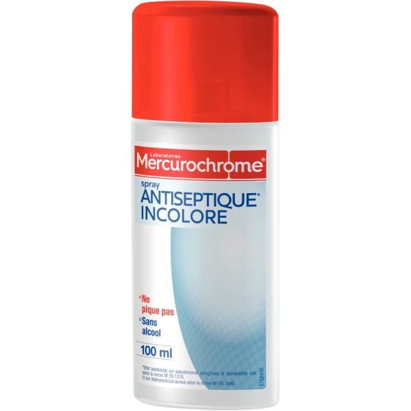 Spray 100 ml antiseptique incolore, N.C — SERVICES GENERAUX
