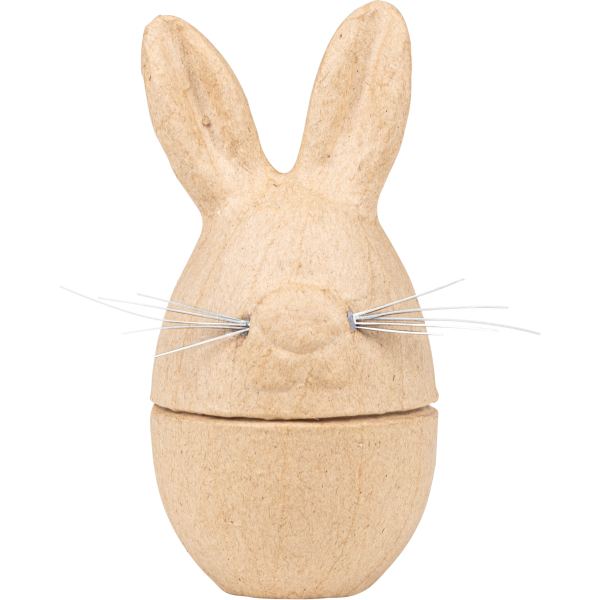 Boite oeuf pâques lapin en carton, N.C — TRAVAUX MANUELS