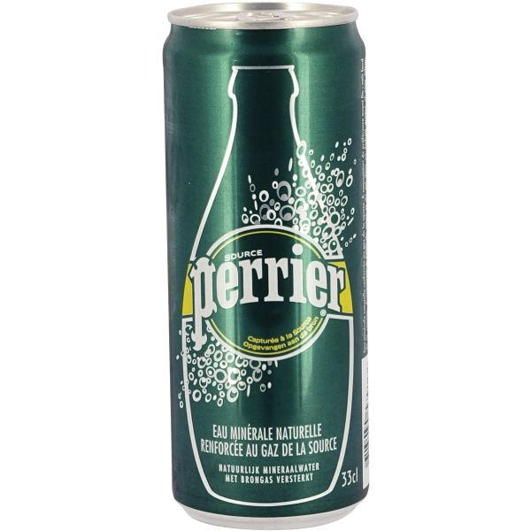 Lot de 24 canettes d'eau gazeuse PERRIER 33 cl — PRODUITS ALIMENTAIRES