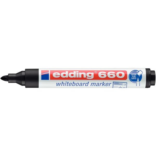 Marqueur tableau blanc E660 pointe ogive noir, N.C — ECRIRE ET CORRIGER