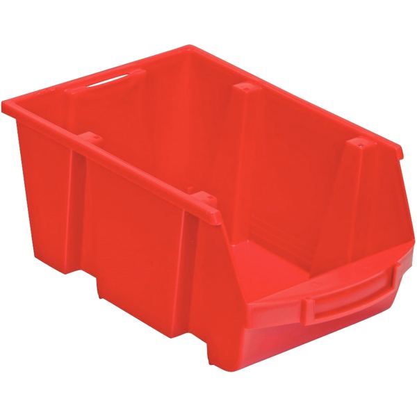 Bac à bec en polypropylène 335x150x215 mm rouge, N.C — SERVICES GENERAUX