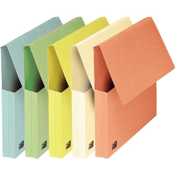 Oxford Pochette document à soufflet, A4, assorti pastel — Chemises & trieurs