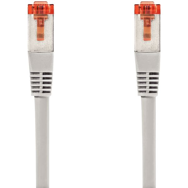 Cordon RJ45 droit catégorie 6 S/FTP 10m gris, N.C — INFORMATIQUE