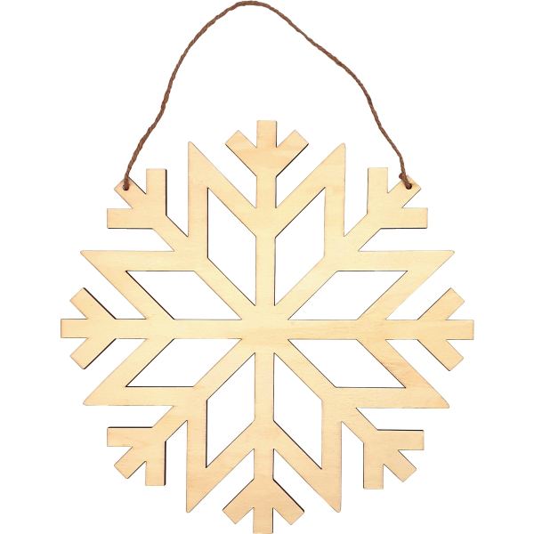 Grand flocon de neige en bois, N.C — TRAVAUX MANUELS