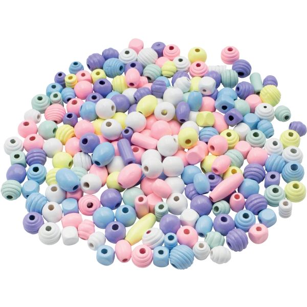 Sachet de 500 perles en bois assorties, N.C — TRAVAUX MANUELS