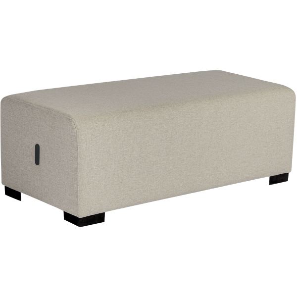 Pouf Hizia 2 places beige sahara, N.C — MOBILIER