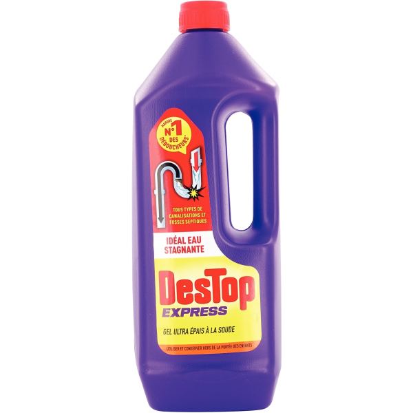 Flacon 950 ml gel déboucheur DESTOP — SERVICES GENERAUX