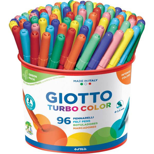 Pot de 96 feutres Turbo Color assortis, N.C — DESSIN SCOLAIRE ET PROFESSIONNEL