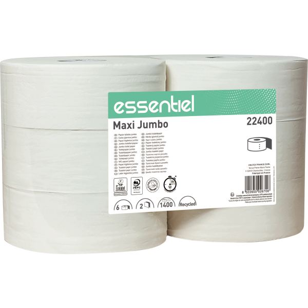Lot de 6 rouleaux papier hygiénique JUMBO 250m, N.C — SERVICES GENERAUX