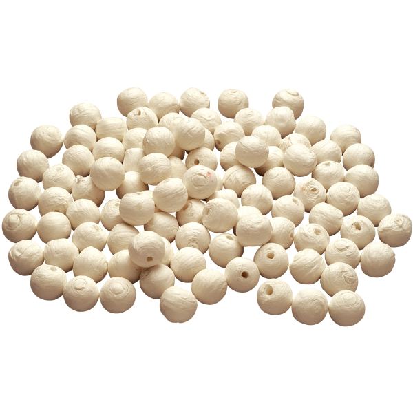 Sachet de 100 boules cellulose blanches, diamètre 18 mm, N.C — TRAVAUX MANUELS