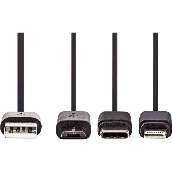 Cordon USB type A vers type Lightning ou micro USB B ou C 1m, N.C — INFORMATIQUE