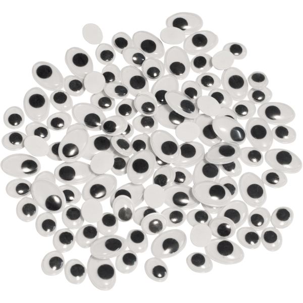 Sachet de 150 yeux mobiles adhésifs ovales, N.C — TRAVAUX MANUELS