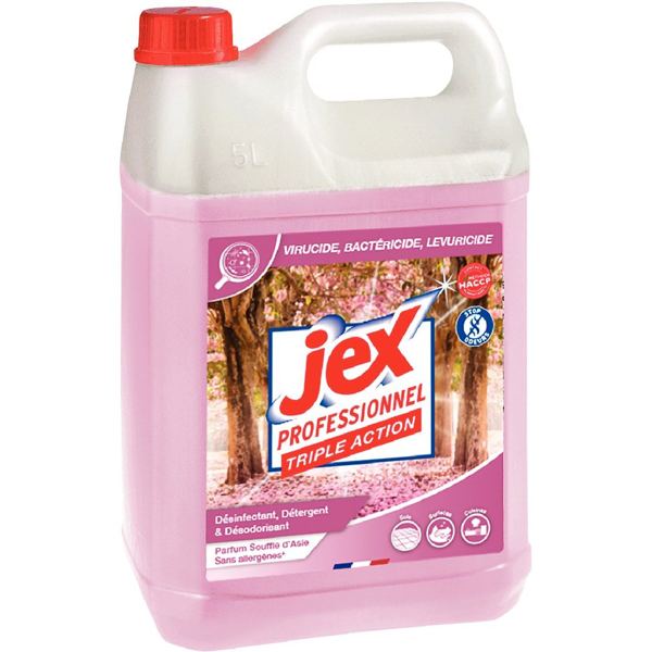 Bidon 5L nettoyant désinfectant souffle Asie, JEX PROFESSIONNEL — SERVICES GENERAUX