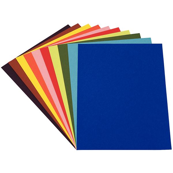 Paquet de 24 feuilles à dessin 160g 50 x 65 cm couleurs vive, N.C — DESSIN SCOLAIRE ET PROFESSIONNEL