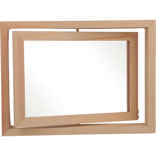 Cadre pivotant en bois recto/verso, N.C — TRAVAUX MANUELS