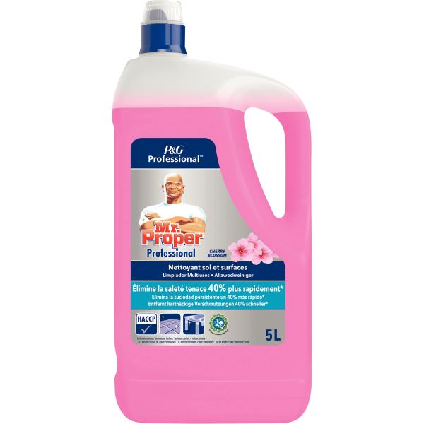 P&G Professional Mr Proper Nettoyant multi-usage 5 l, Cherry, Meister Proper — Produits de nettoyage