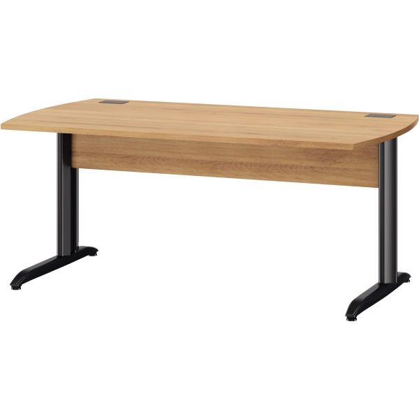 Table bureau pieds métal L180 cm Jazz+ Hêtre, N.C — MOBILIER