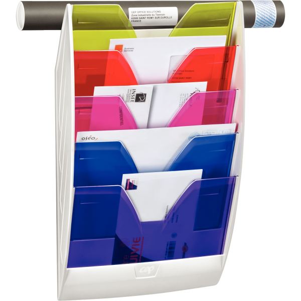 Corbeille murale 5 compartiments multicolore, N.C — EQUIPEMENT CLASSE ET BUREAU