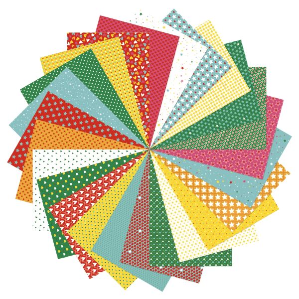 Paquet de 96 feuilles papier coeur étoiles 80g format A4, My Mandarine — TRAVAUX MANUELS