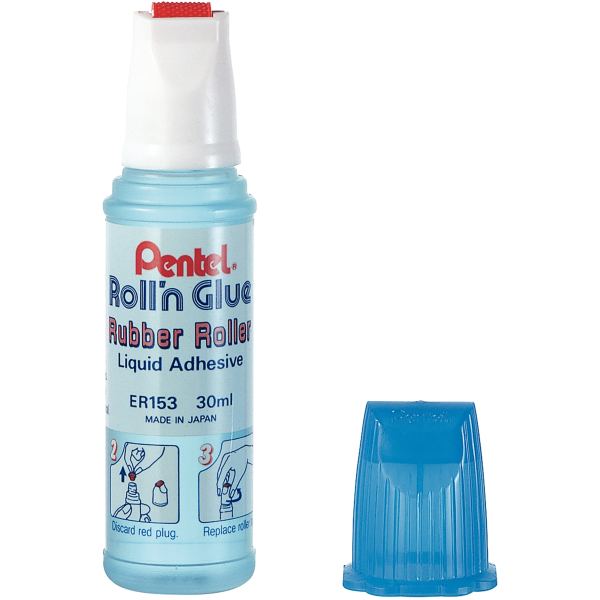 Pentel Roller colle Roll'n Glue ER153-GS, contenu: 30 ml — Colles liquides