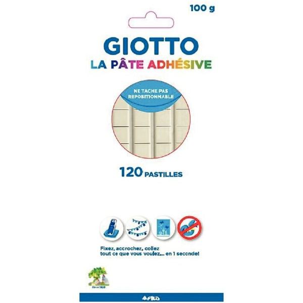 Plaquette de pâte adhésive GIOTTO 100g, N.C — PETIT MATERIEL BUREAU ET ECOLE