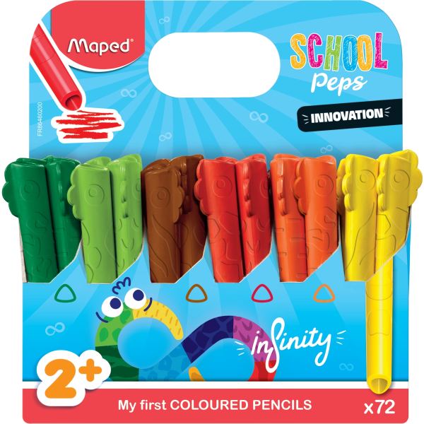 Schoolpack de 72 crayons de couleurs Infinity Kidy, N.C — DESSIN SCOLAIRE ET PROFESSIONNEL