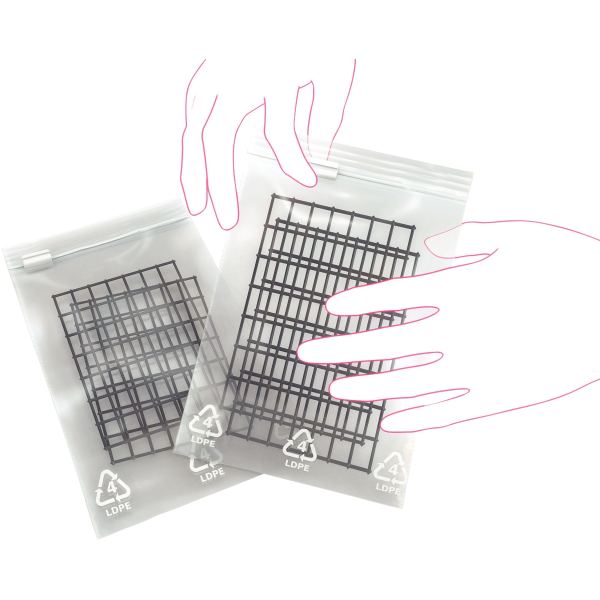 Carton de 1000 sachets ZIP 220x160 mm transparent, N.C — COURRIER ET EXPEDITION