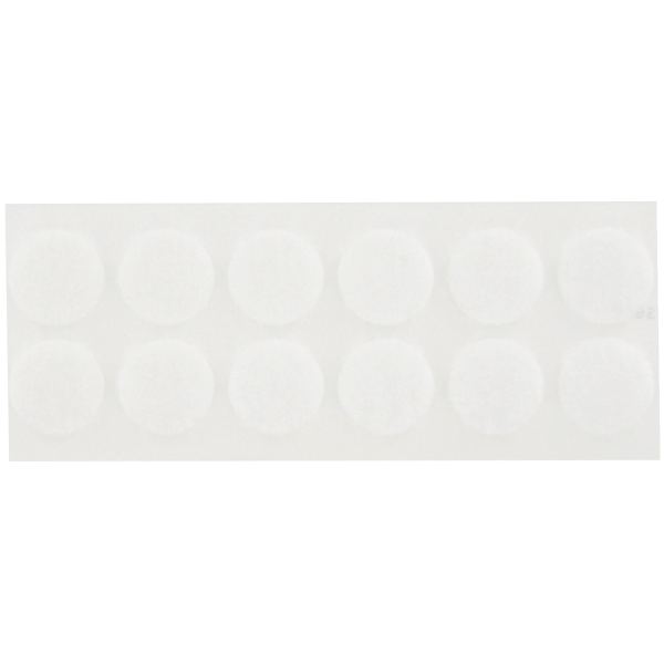 Pochette pastilles de Velcro super adhésif blanc 24 pastilles males et 24 pastilles femelles, N.C — TRAVAUX MANUELS
