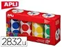 Gommette Apli Agipa Adhésive Ronde 33 mm Coloris Assortis Boîte 4 Rouleaux 2832 Unités — Activités artistiques — vue 2