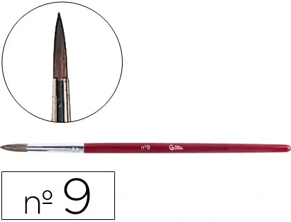 Pinceau liderpapel bois virole chromée aquarelle nº9 — Non classé